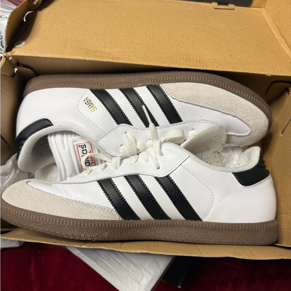 adidas White and Black Sneakers